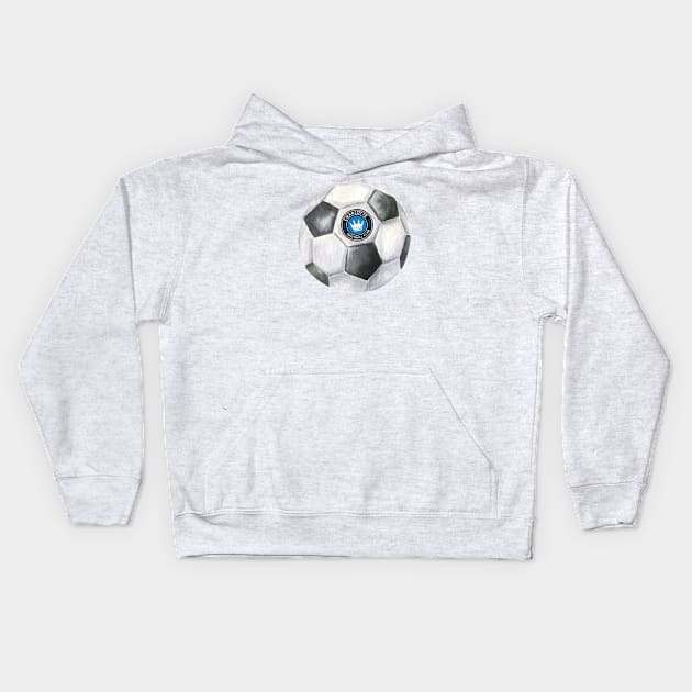 Charlotte fc soccer Kids Hoodie by AmyNMann